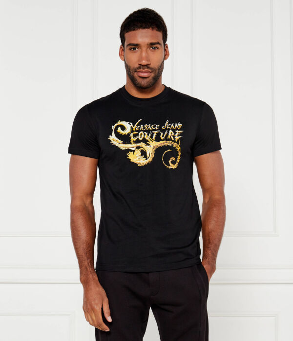 Футболка мужская Versace Jeans Couture с золотым принтом, черный
Футболка мужская Versace Jeans Couture с золотым принтом, черный