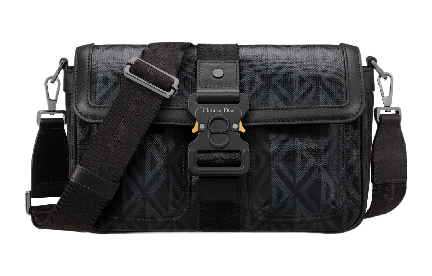 Dior Мужская сумка через плечо из парусины, черная
Dior Мужская сумка через плечо из парусины, черная