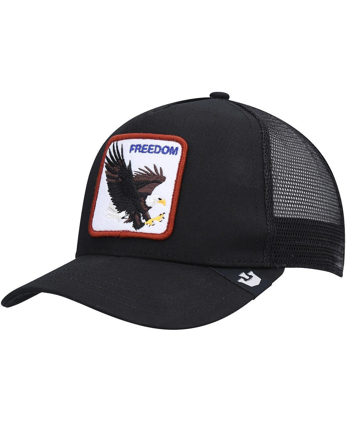 Мужская черная кепка The Freedom Eagle Trucker Snapback Goorin Bros.
Мужская черная кепка The Freedom Eagle Trucker Snapback Goorin Bros.