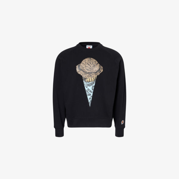 Свитшот Icecream из хлопкового джерси с круглым вырезом, черный
Свитшот Icecream из хлопкового джерси с круглым вырезом, черный
