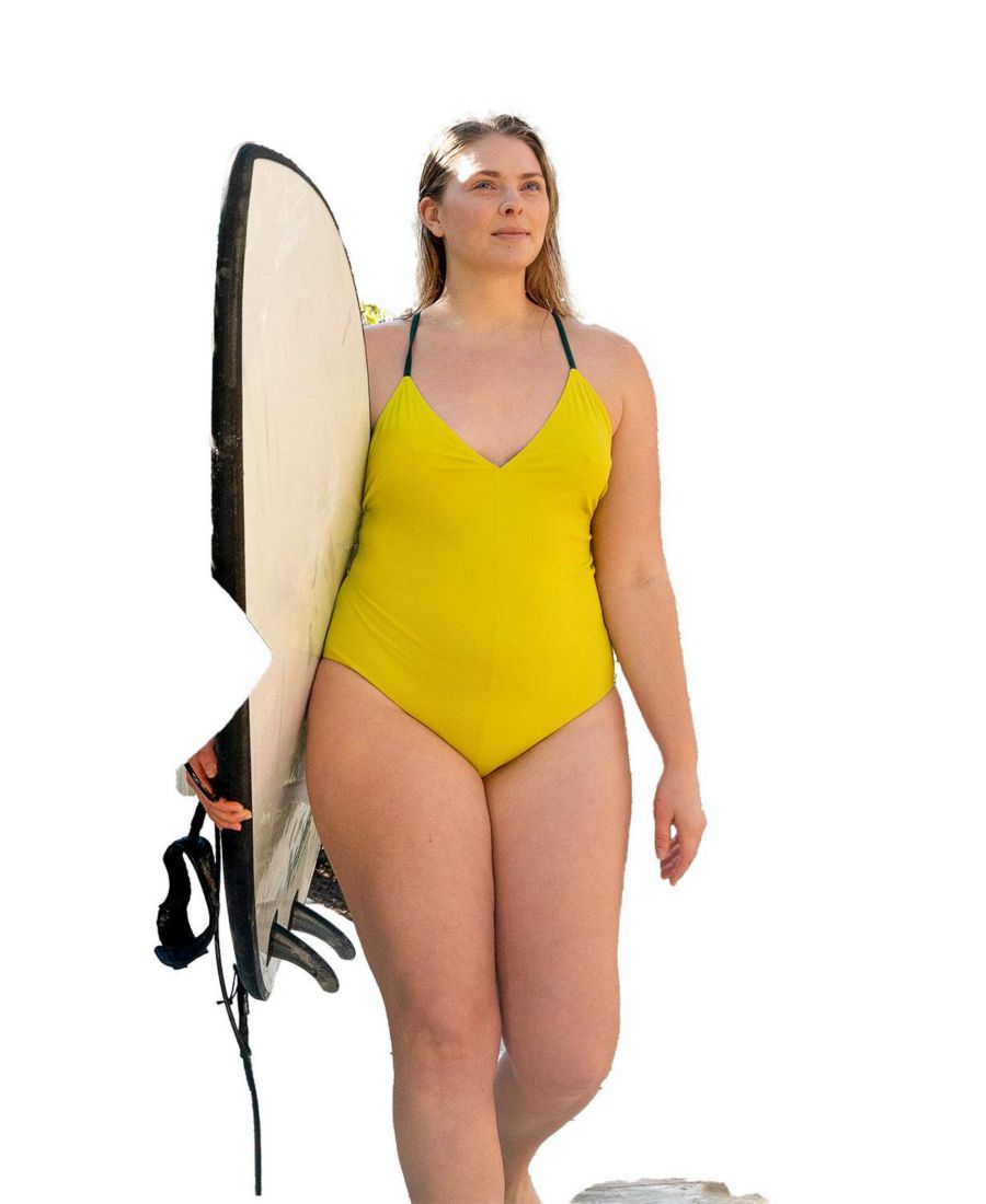 Женский слитный купальник с двусторонней завязкой на спине Ansea, Yellow/ green
Женский слитный купальник с двусторонней завязкой на спине Ansea, Yellow/ green