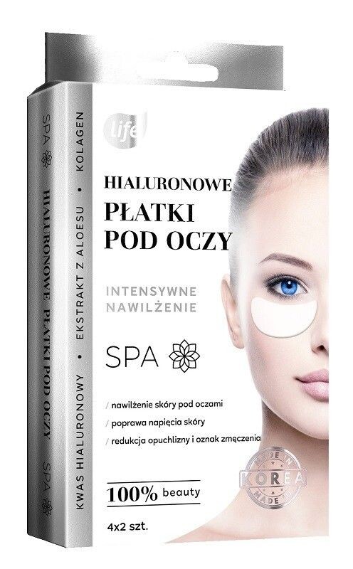 Life Kwas Hialuronowy повязки на глаза, 8 op.
Life Kwas Hialuronowy повязки на глаза, 8 op.