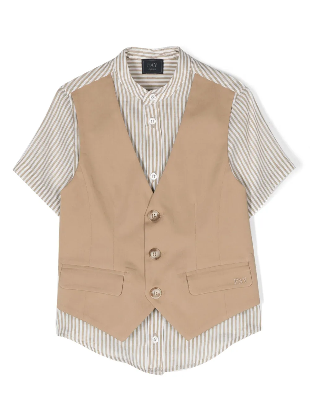 Многослойная рубашка в полоску Fay Kids, нейтральный
Многослойная рубашка в полоску Fay Kids, нейтральный