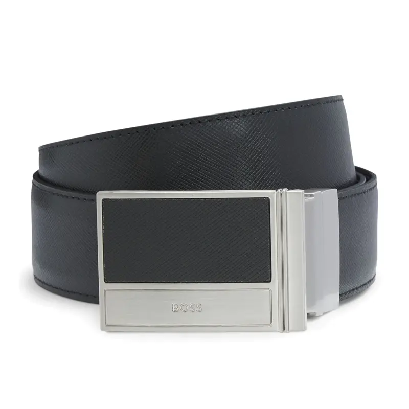 HUGO BOSS Натуральный кожаный ремень унисекс черный шириной 3.5 см, Black
HUGO BOSS Натуральный кожаный ремень унисекс черный шириной 3.5 см, Black