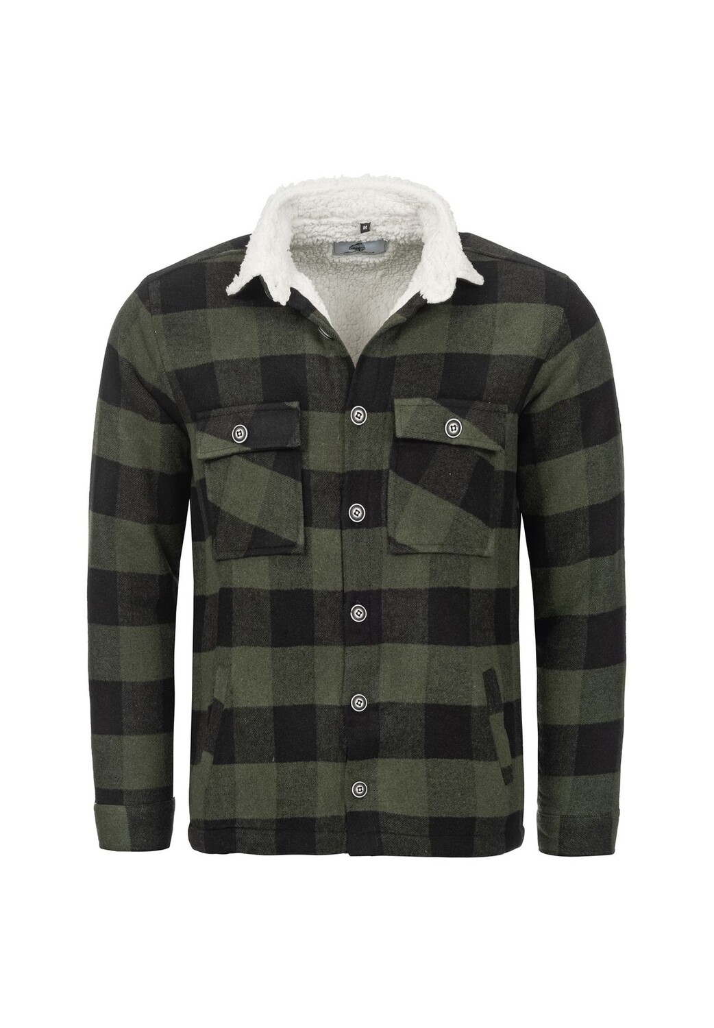 Зимняя куртка в клетку стандартной посадки Rock Creek, хаки 
Зимняя куртка в клетку стандартной посадки Rock Creek, хаки