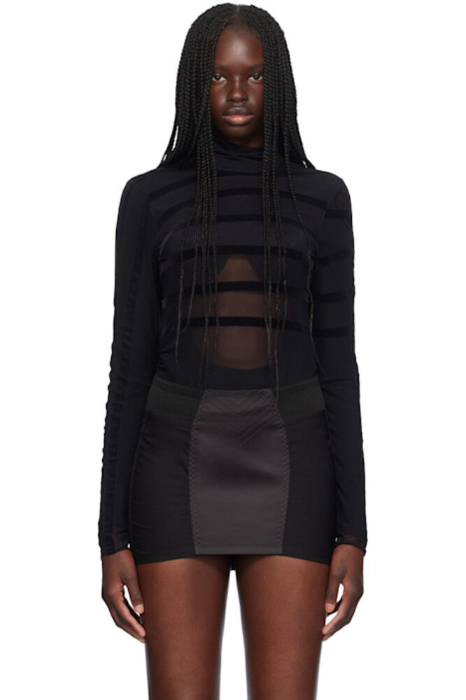 Черный боди «The Striped Flocked» Jean Paul Gaultier
Черный боди «The Striped Flocked» Jean Paul Gaultier