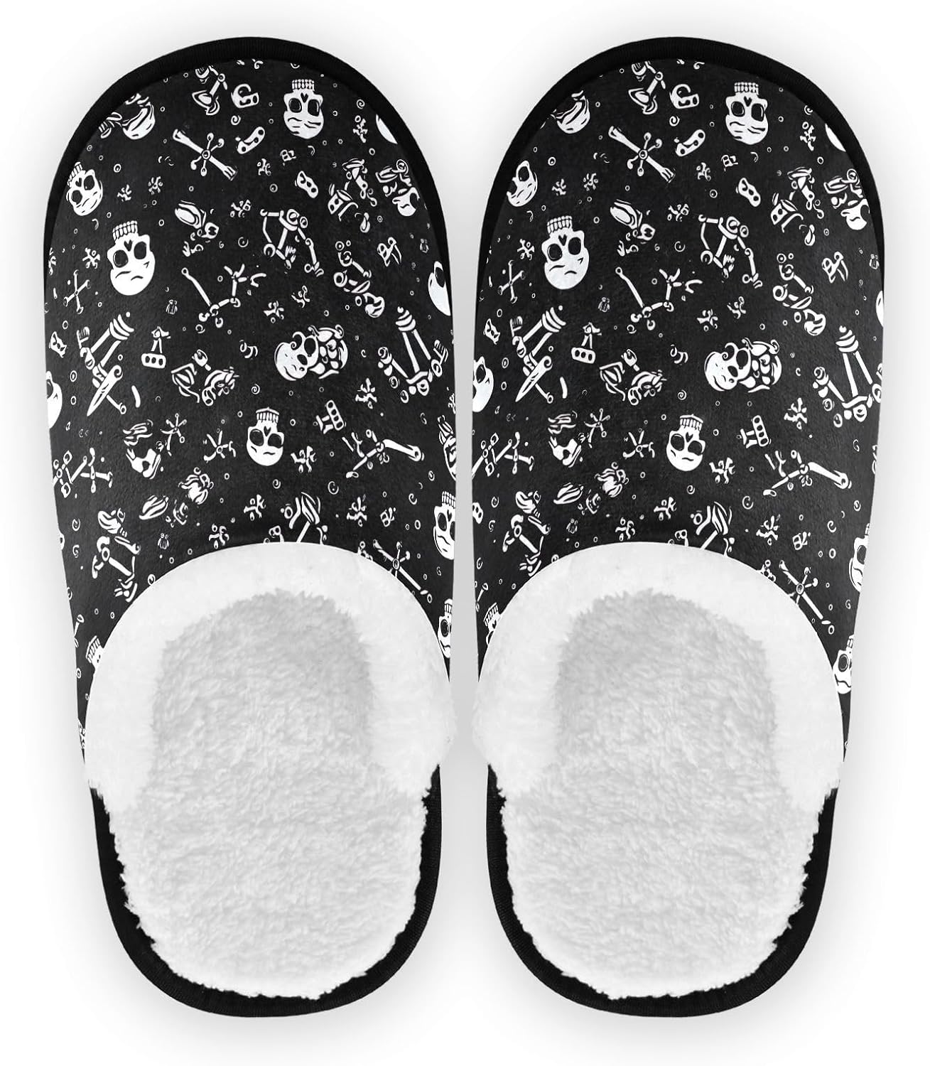 Домашние тапочки UMIRIKO Skull Black для женщин и мужчин, моющиеся, с противоскользящей подошвой, с сумкой для хранения для путешествий и спа 20850199
Домашние тапочки UMIRIKO Skull Black для женщин и мужчин, моющиеся, с противоскользящей подошвой, с сумкой для хранения для путешествий и спа 20850199