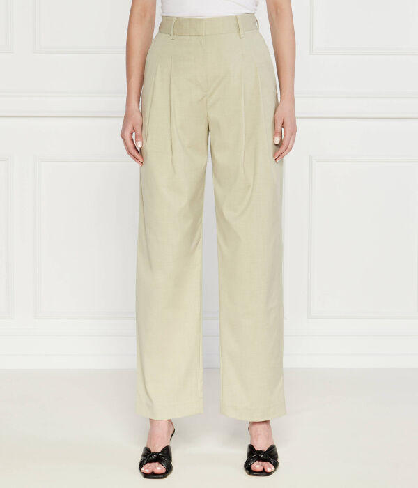 Брюки Samsøe Samsøe Saluzy Regular Fit, зеленый 
Брюки Samsøe Samsøe Saluzy Regular Fit, зеленый