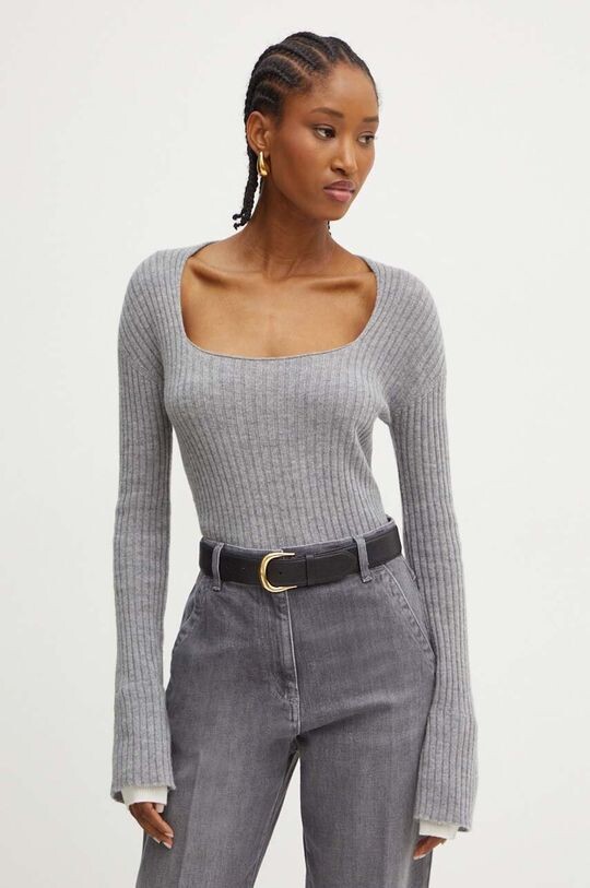 Шерстяной свитер Pinko, серый
Шерстяной свитер Pinko, серый