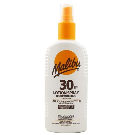 Водостойкий лосьон для тела SPF30, 200 мл Malibu, Protective Lotion
Водостойкий лосьон для тела SPF30, 200 мл Malibu, Protective Lotion