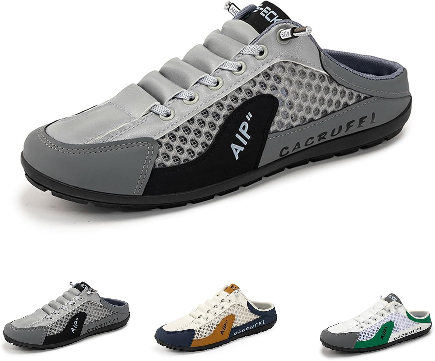 Мужские слипоны-мюли без задника, противоскользящие прогулочные кроссовки - легкие дышащие повседневные спортивные туфли для вождения и путешествий Generic, серый
Мужские слипоны-мюли без задника, противоскользящие прогулочные кроссовки - легкие дышащие повседневные спортивные туфли для вождения и путешествий Generic, серый