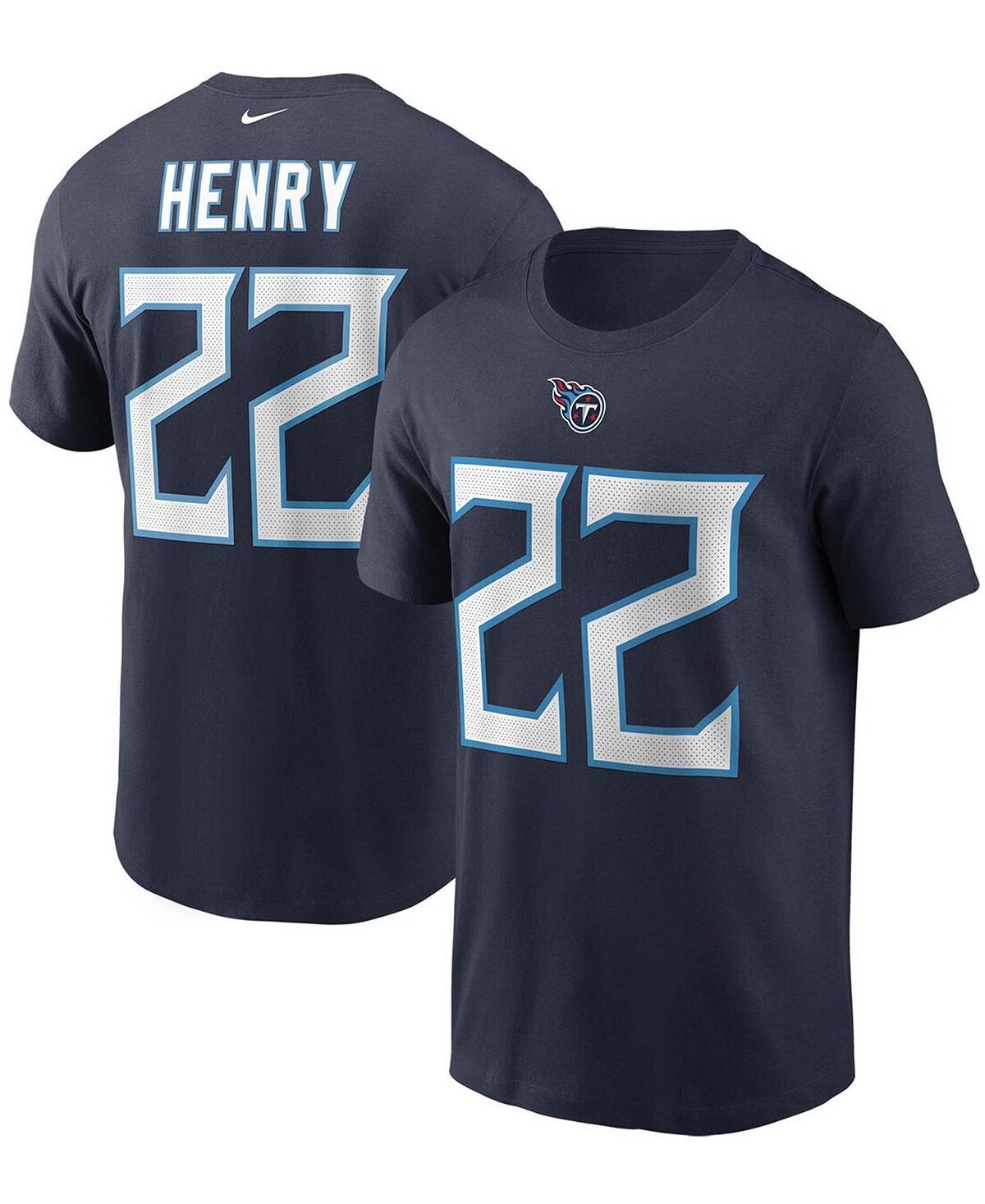Мужская футболка Derrick Henry Navy Tennessee Titans с именем и номером Nike
Мужская футболка Derrick Henry Navy Tennessee Titans с именем и номером Nike