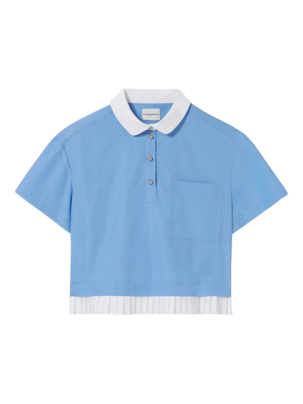 Claudie Pierlot укороченная блузка, синий
Claudie Pierlot укороченная блузка, синий