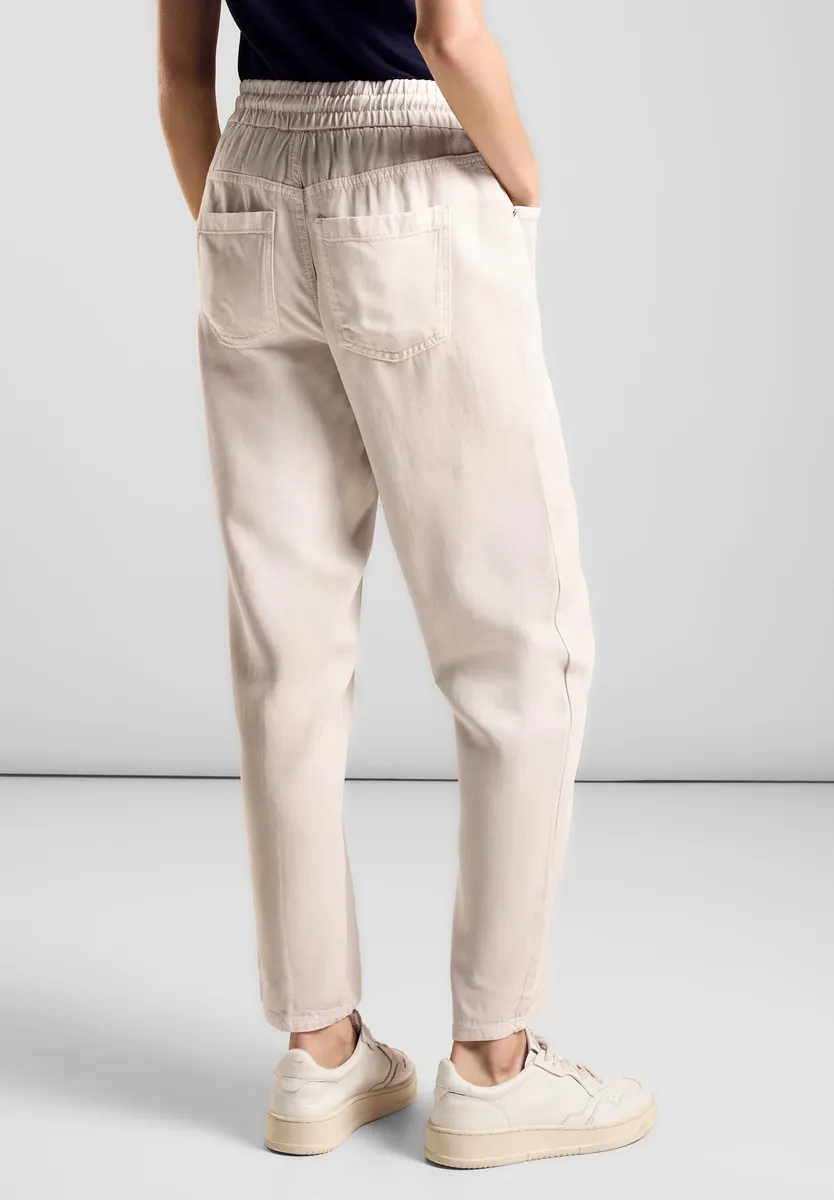 Свободные джинсы STREET ONE, завышенная талия, бежевый 
Свободные джинсы STREET ONE, завышенная талия, бежевый