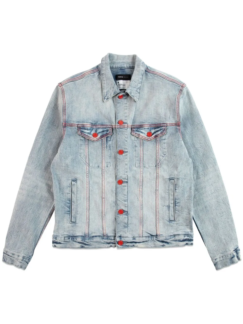 Джинсовая куртка с контрастной строчкой Purple Brand, синий
Джинсовая куртка с контрастной строчкой Purple Brand, синий