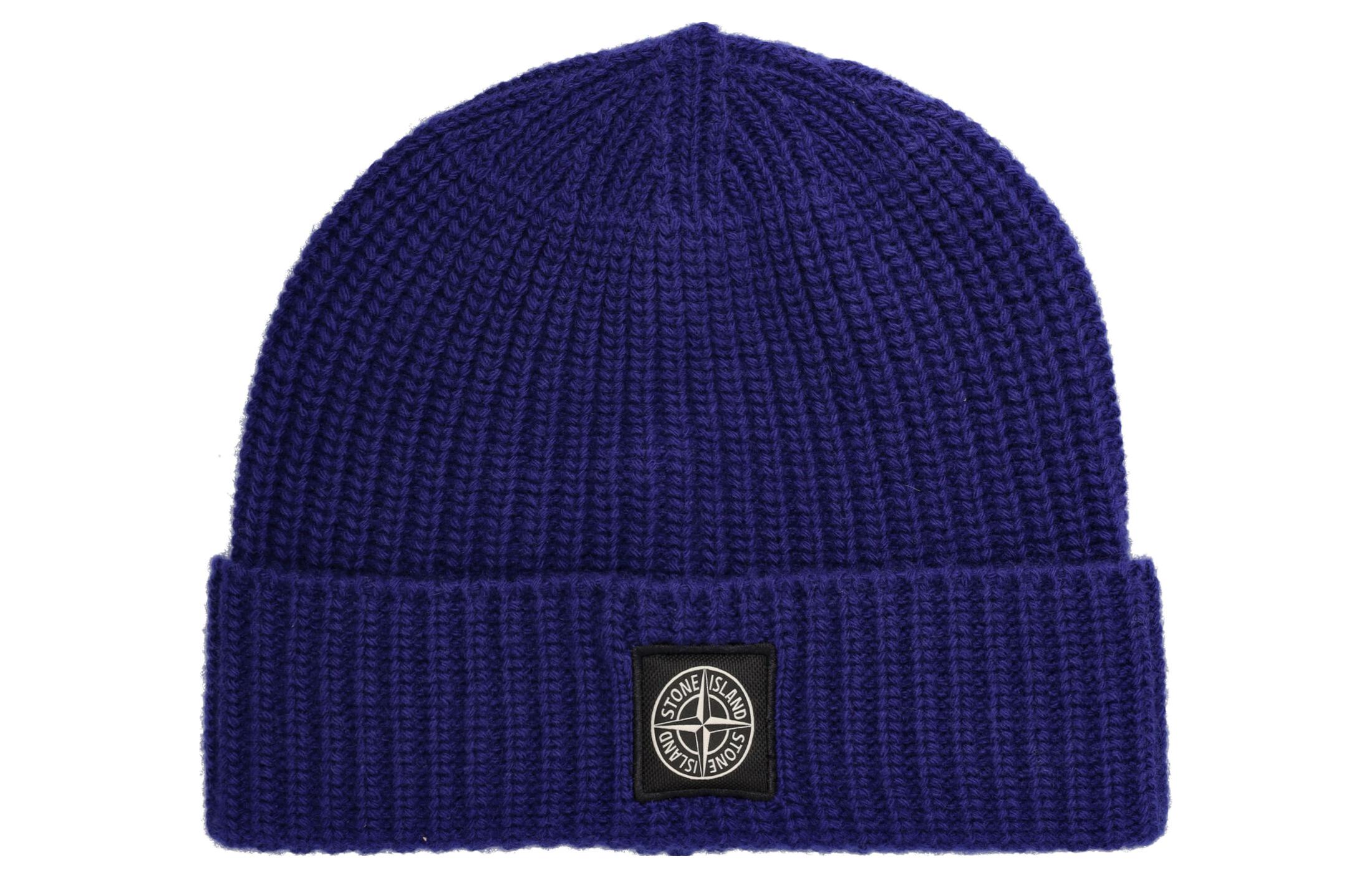 STONE ISLAND Синяя мужская шапка из верджинской шерсти, Blue
STONE ISLAND Синяя мужская шапка из верджинской шерсти, Blue