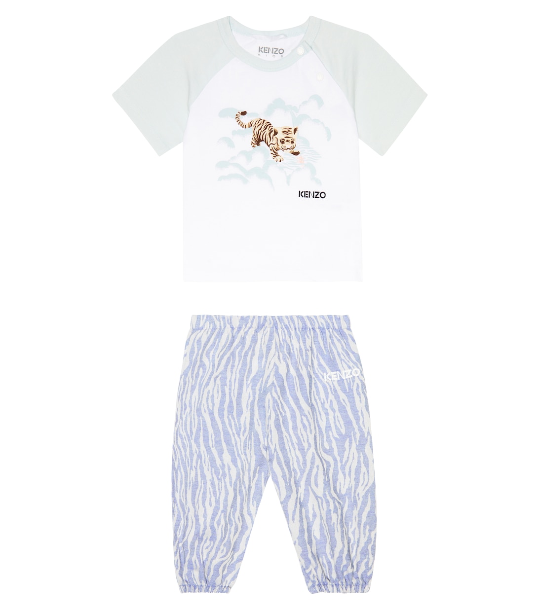 Комплект футболки и штанов с логотипом для малышей Kenzo Kids, Pale Blue
Комплект футболки и штанов с логотипом для малышей Kenzo Kids, Pale Blue