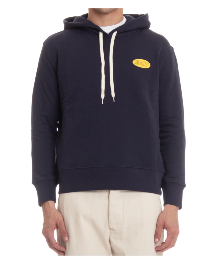 Хлопковый свитер с логотипом Autry, синий
Хлопковый свитер с логотипом Autry, синий