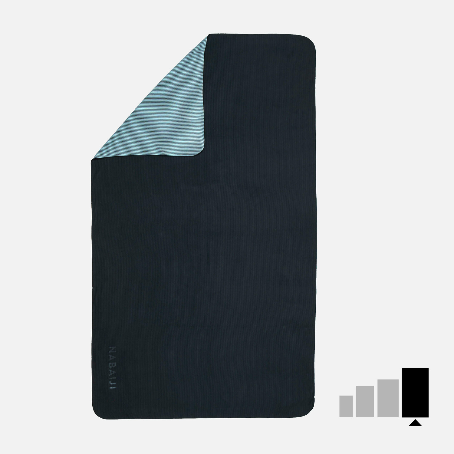 Полотенце для плавания из микрофибры, размер XL 110 x 175 см, черное/серое в полоску Nabaiji
Полотенце для плавания из микрофибры, размер XL 110 x 175 см, черное/серое в полоску Nabaiji