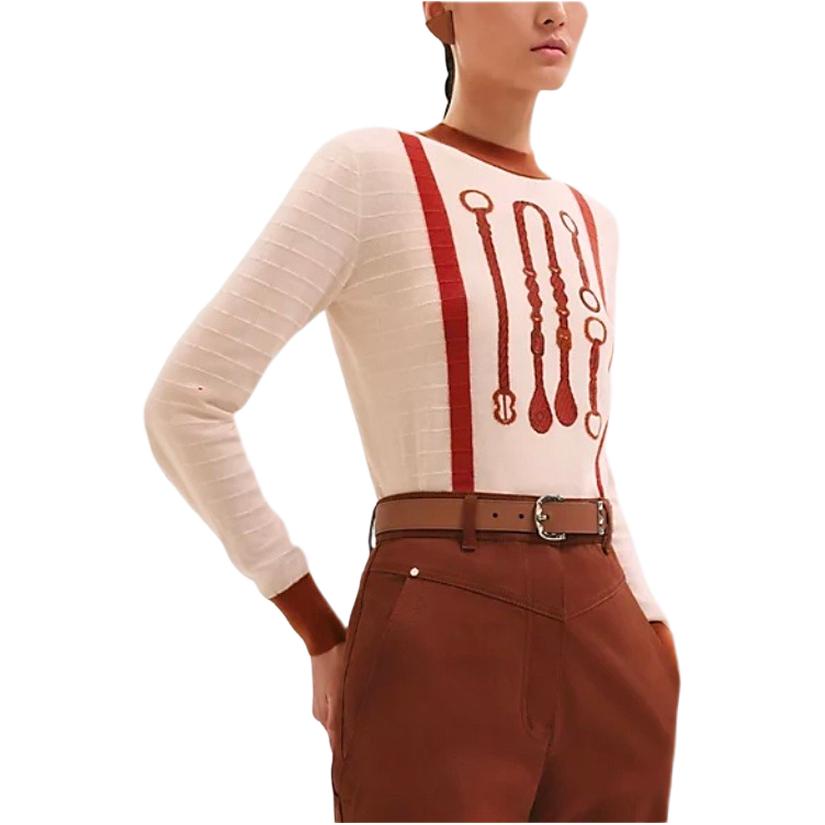 HERMES Свитер SS25 женский бежевый
HERMES Свитер SS25 женский бежевый