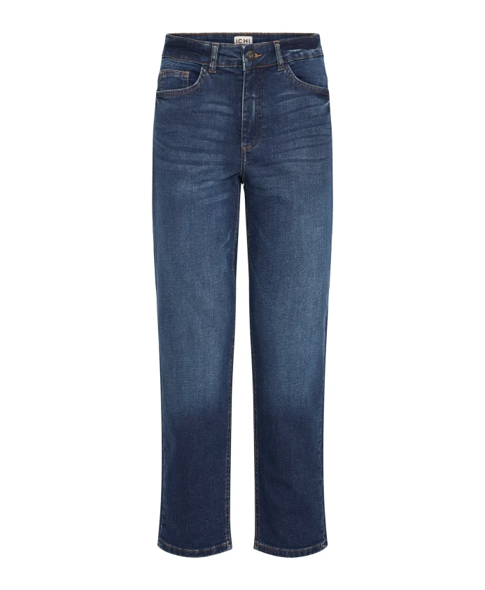 Темно-Синие укороченные джинсы прямого кроя. Ichi, синий
Темно-Синие укороченные джинсы прямого кроя. Ichi, синий
