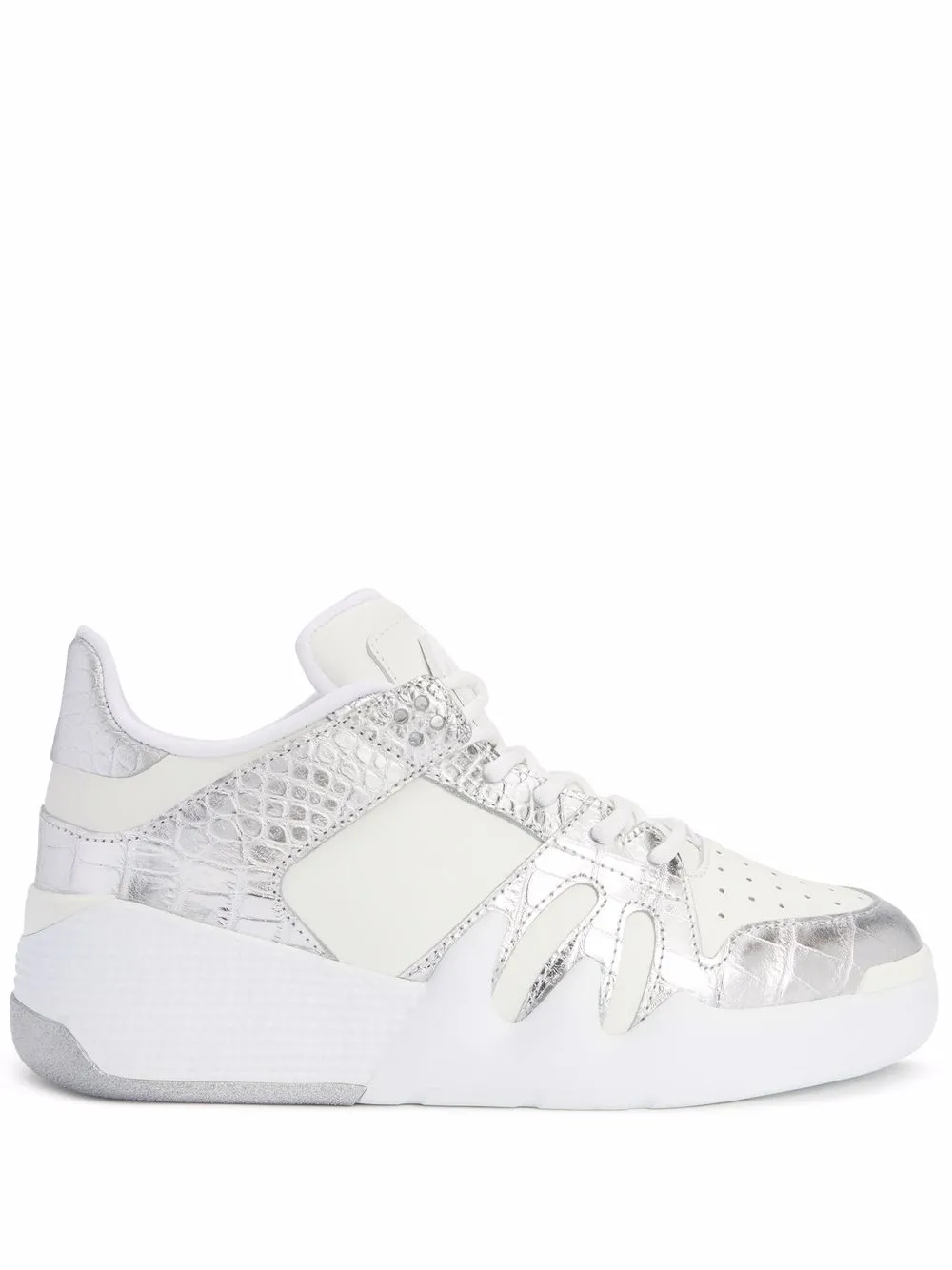 Кеды Talon с тиснением под кожу крокодила Giuseppe Zanotti, белый
Кеды Talon с тиснением под кожу крокодила Giuseppe Zanotti, белый