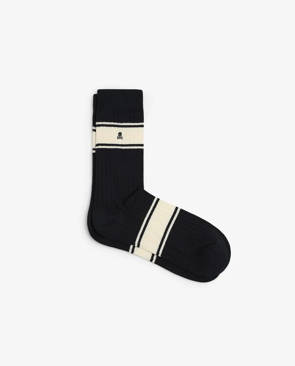 Мужские носки до середины икры с полосками Scalpers, тёмно-синий
Мужские носки до середины икры с полосками Scalpers, тёмно-синий