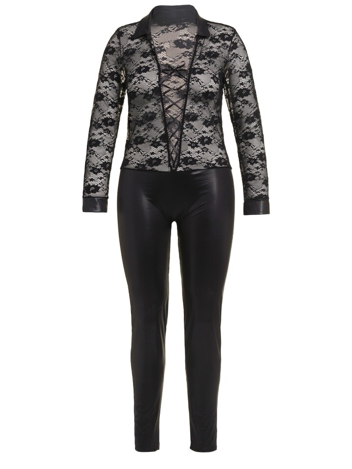 Боди Ulla Popken, черный 
Боди Ulla Popken, черный