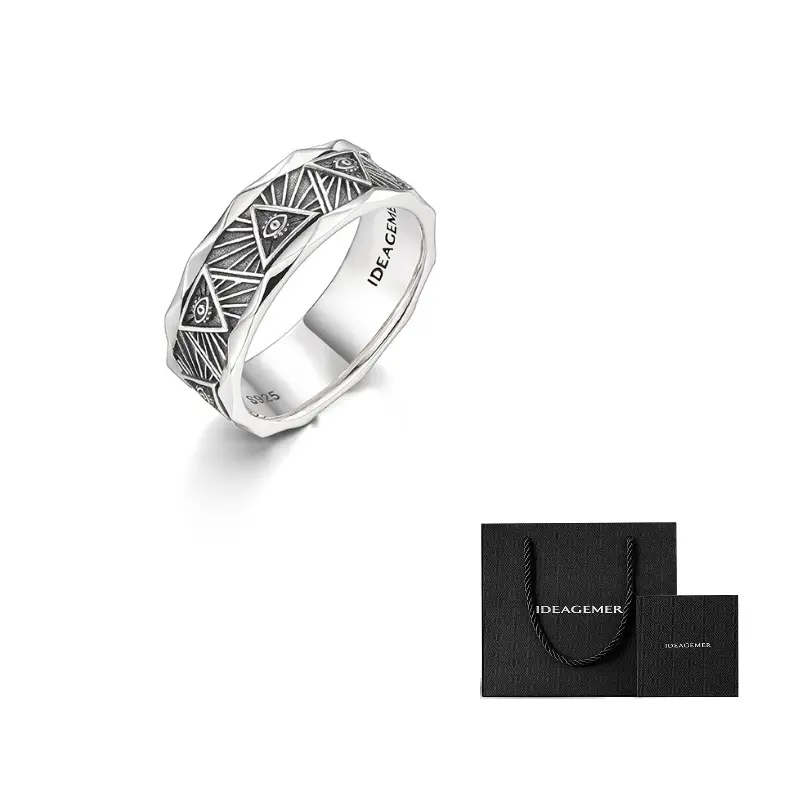 IDEAGEMER Кольцо из серебра 925 пробы с регулируемым размером для мужчин
IDEAGEMER Кольцо из серебра 925 пробы с регулируемым размером для мужчин