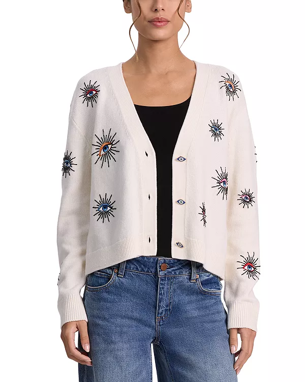 Короткий кардиган Bradley из мериносовой шерсти с декоративной отделкой Alice And Olivia, белый
Короткий кардиган Bradley из мериносовой шерсти с декоративной отделкой Alice And Olivia, белый