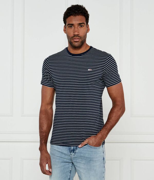Футболка Tommy Jeans в полоску, синий / белый
Футболка Tommy Jeans в полоску, синий / белый