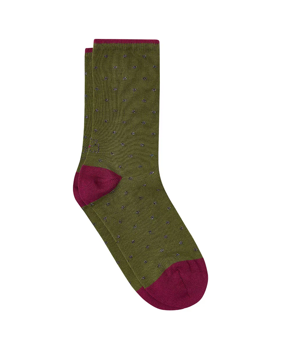 Обычные зеленые носки с люрексом в горошек Kiff-Kiff, зеленый
Обычные зеленые носки с люрексом в горошек Kiff-Kiff, зеленый