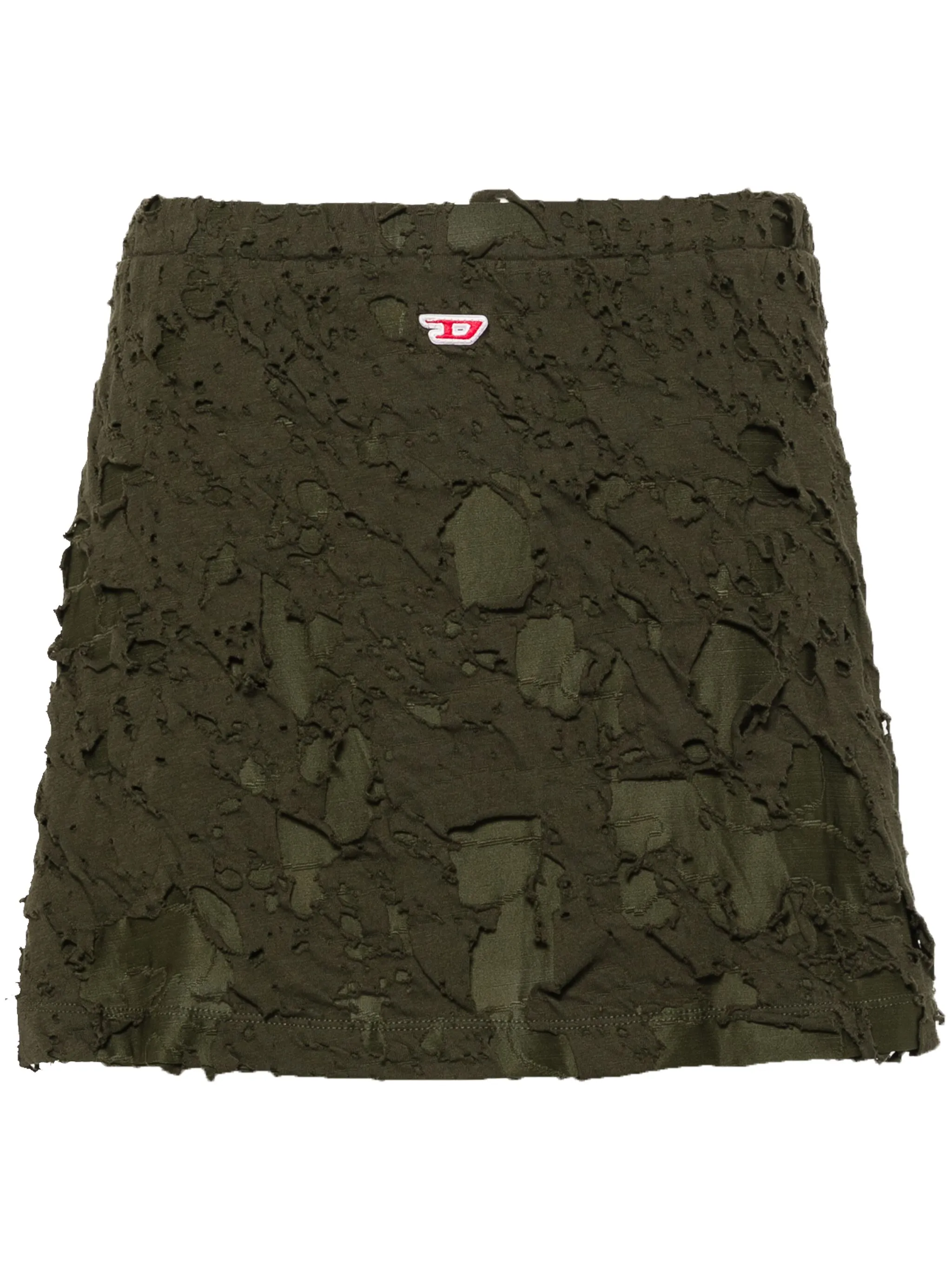 Юбка мини с эффектом потертости и нашивкой-логотипом Diesel, зеленый
Юбка мини с эффектом потертости и нашивкой-логотипом Diesel, зеленый