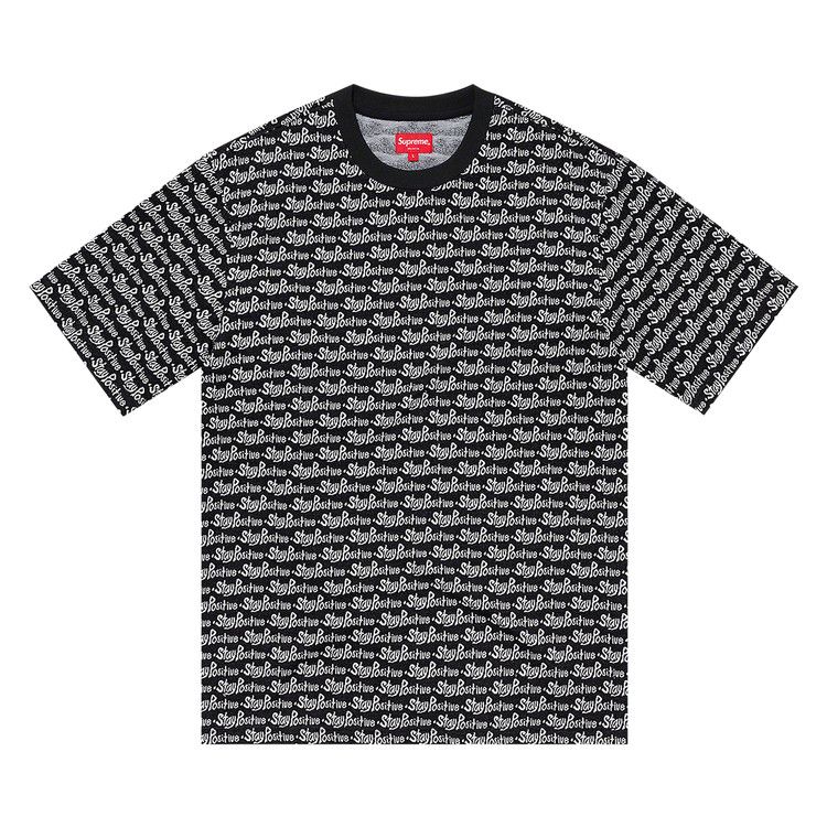 Топ Supreme Stay Positive Jacquard Short-Sleeve Top, Black
Топ Supreme Stay Positive Jacquard Short-Sleeve Top, Black