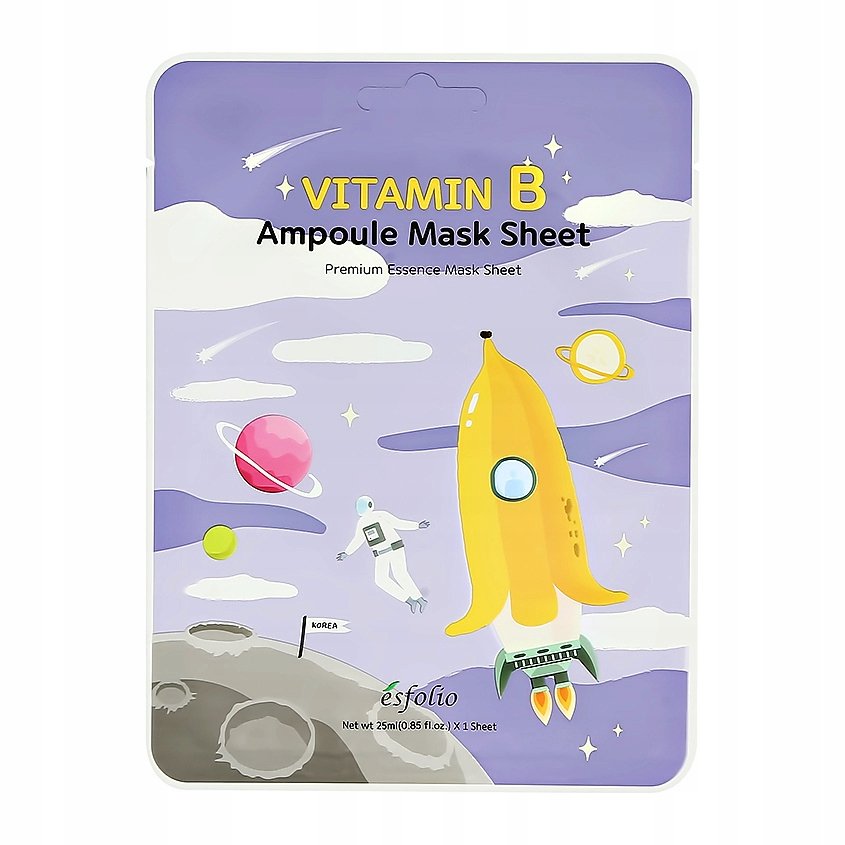 Тканевая маска для лица Esfolio с витамином B и экстрактом банана 25 мл
Тканевая маска для лица Esfolio с витамином B и экстрактом банана 25 мл