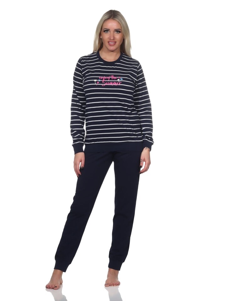 Пижама NORMANN langarm Bündchen Streifen, синий
Пижама NORMANN langarm Bündchen Streifen, синий