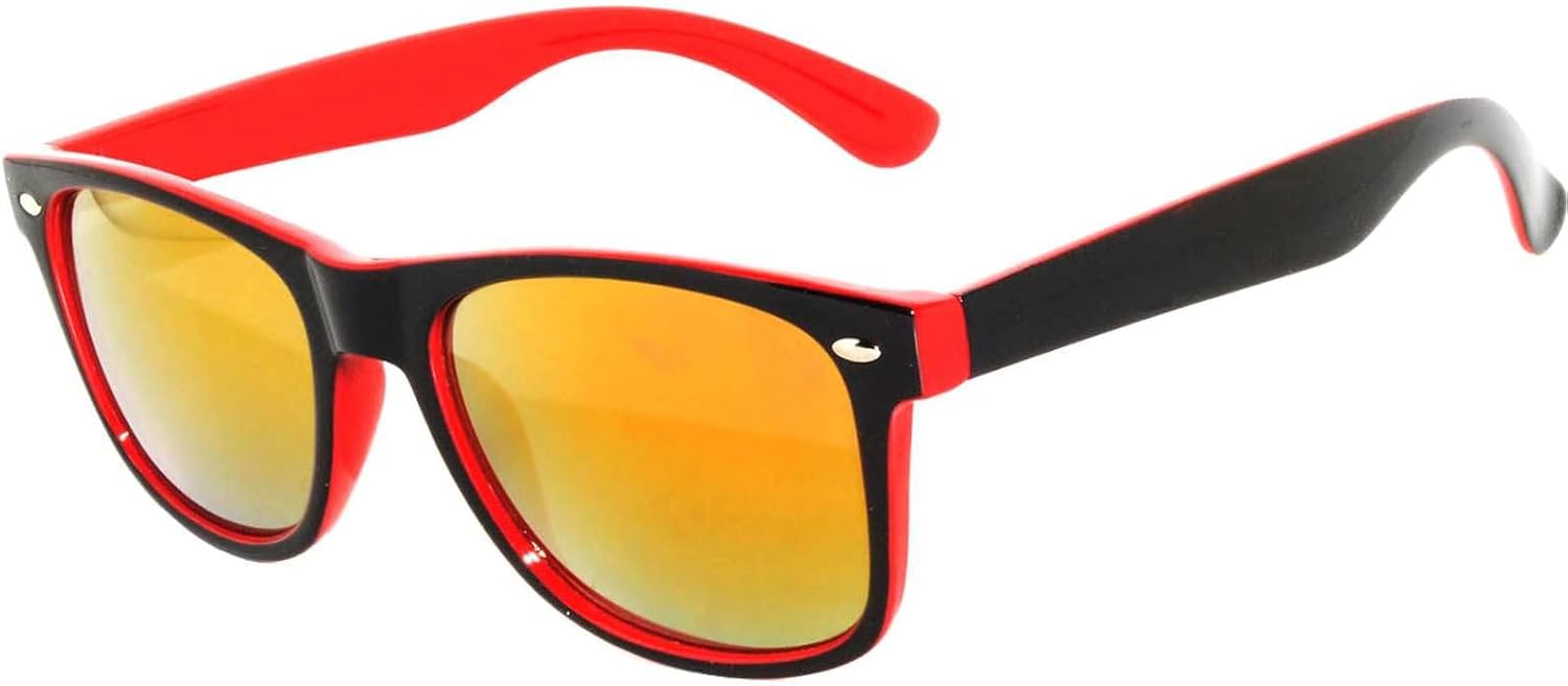 Винтажные двухцветные солнцезащитные очки OWL с дымчатыми и зеркальными линзами — квадратные, в стиле ретро, подходят для женщин и мужчин, защита от УФ-излучения UV 400, Mirror - 2 Tone Red
Винтажные двухцветные солнцезащитные очки OWL с дымчатыми и зеркальными линзами — квадратные, в стиле ретро, подходят для женщин и мужчин, защита от УФ-излучения UV 400, Mirror - 2 Tone Red