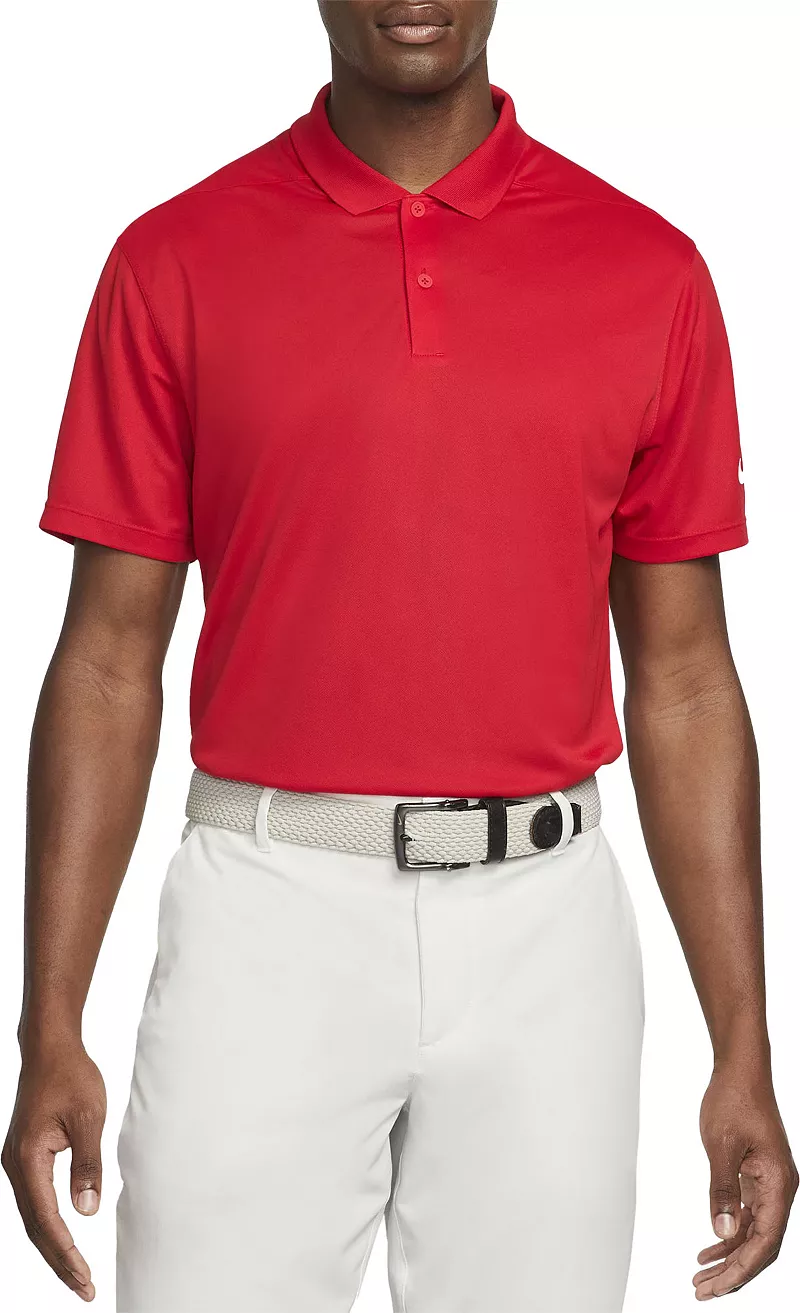 Мужская рубашка-поло для гольфа Nike Dri-FIT Victory Solid OLC, цвет University Red
Мужская рубашка-поло для гольфа Nike Dri-FIT Victory Solid OLC, цвет University Red