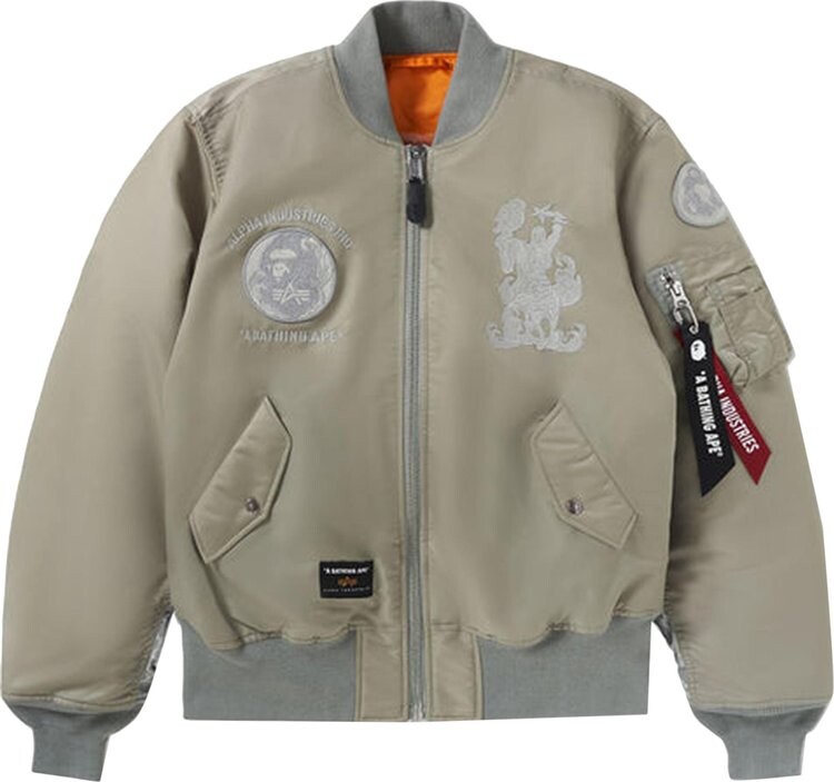 Куртка BAPE x Alpha Industries MA-1 'Olive Drab', зеленый
Куртка BAPE x Alpha Industries MA-1 'Olive Drab', зеленый