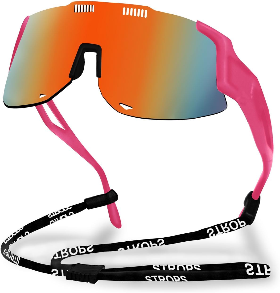 Спортивные солнцезащитные очки для бега для женщин и мужчин, профессиональные очки для велоспорта для мужчин, солнцезащитные очки с обтекаемой формой и защитой от УФ-излучения UV400 TURVSTPC, Pink Frames and Orange Gradient Lenses
Спортивные солнцезащитные очки для бега для женщин и мужчин, профессиональные очки для велоспорта для мужчин, солнцезащитные очки с обтекаемой формой и защитой от УФ-излучения UV400 TURVSTPC, Pink Frames and Orange Gradient Lenses