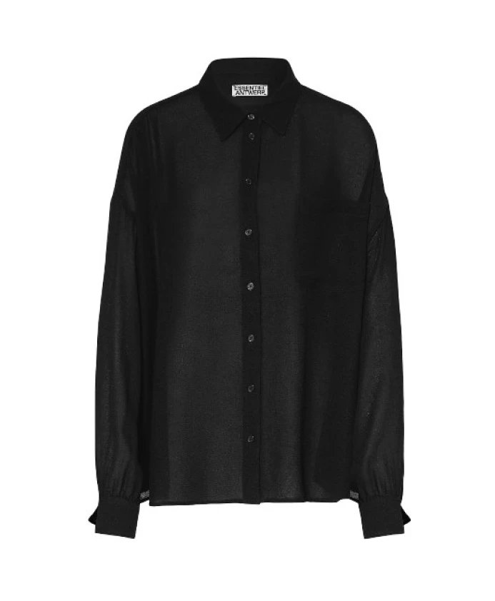 Рубашка оверсайз из Илорина Essentiel Antwerp, черный
Рубашка оверсайз из Илорина Essentiel Antwerp, черный