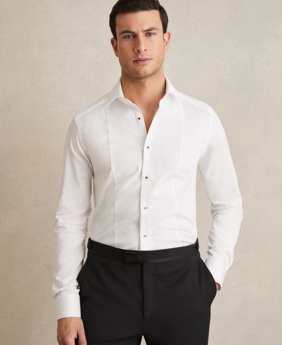 Мужская хлопковая приталенная вечерняя рубашка REISS, White
Мужская хлопковая приталенная вечерняя рубашка REISS, White