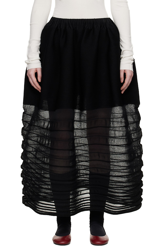 Вязаная юбка миди «Декабрь» Issey Miyake, черный
Вязаная юбка миди «Декабрь» Issey Miyake, черный