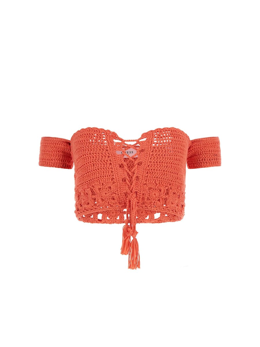 Вязаный топ GUESS, оранжевый
Вязаный топ GUESS, оранжевый