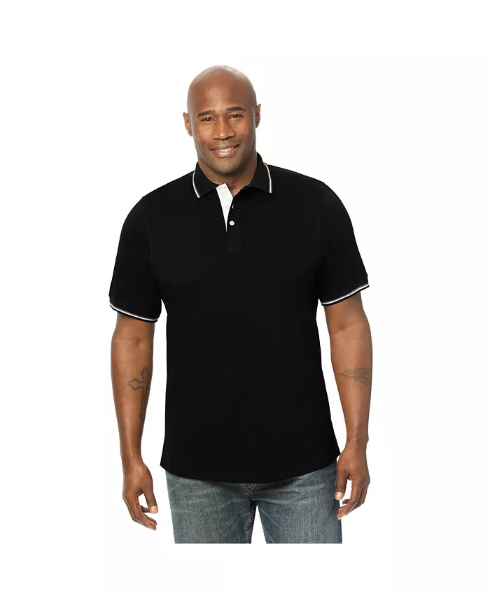 Мужская поло с двойной окантовкой KingSize, черный
Мужская поло с двойной окантовкой KingSize, черный