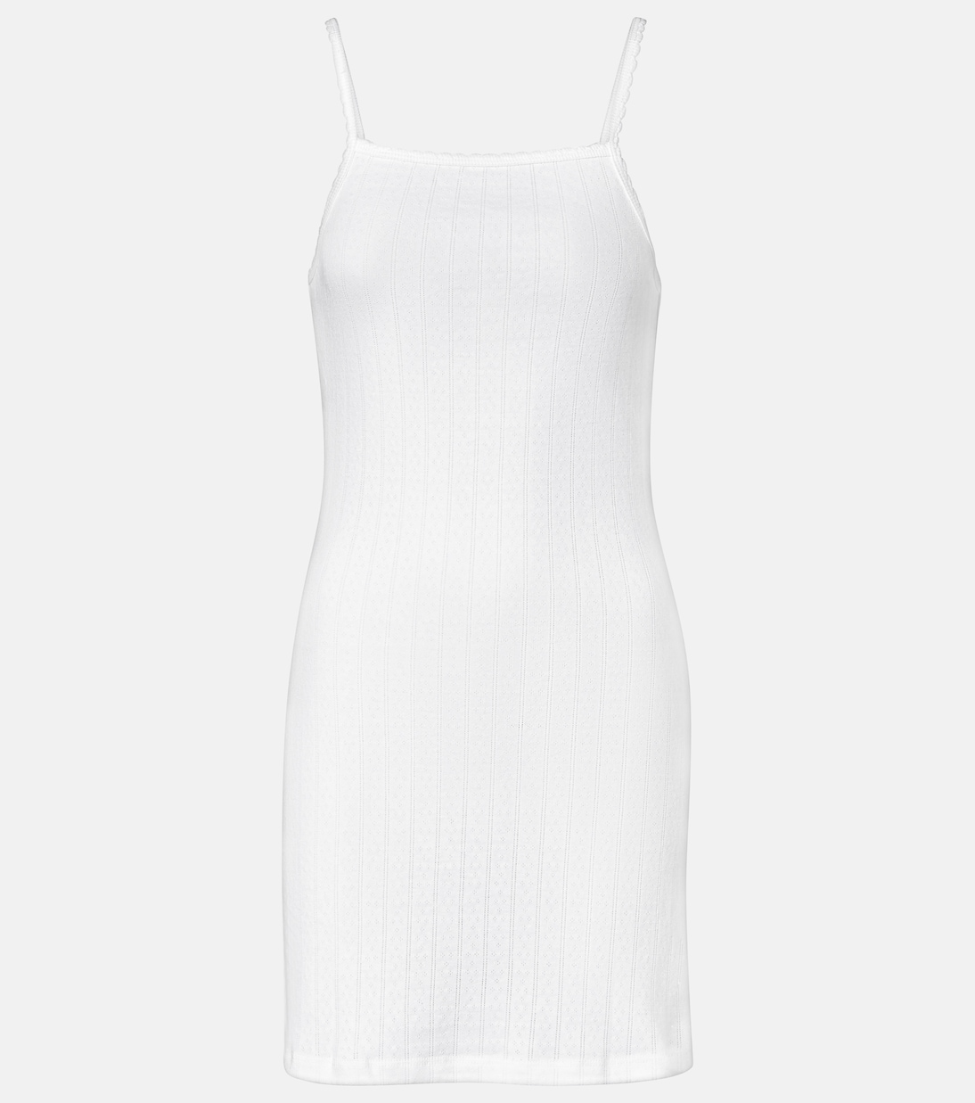 Мини-платье из хлопка с ажурной вязкой Pointelle Leset, белый
Мини-платье из хлопка с ажурной вязкой Pointelle Leset, белый