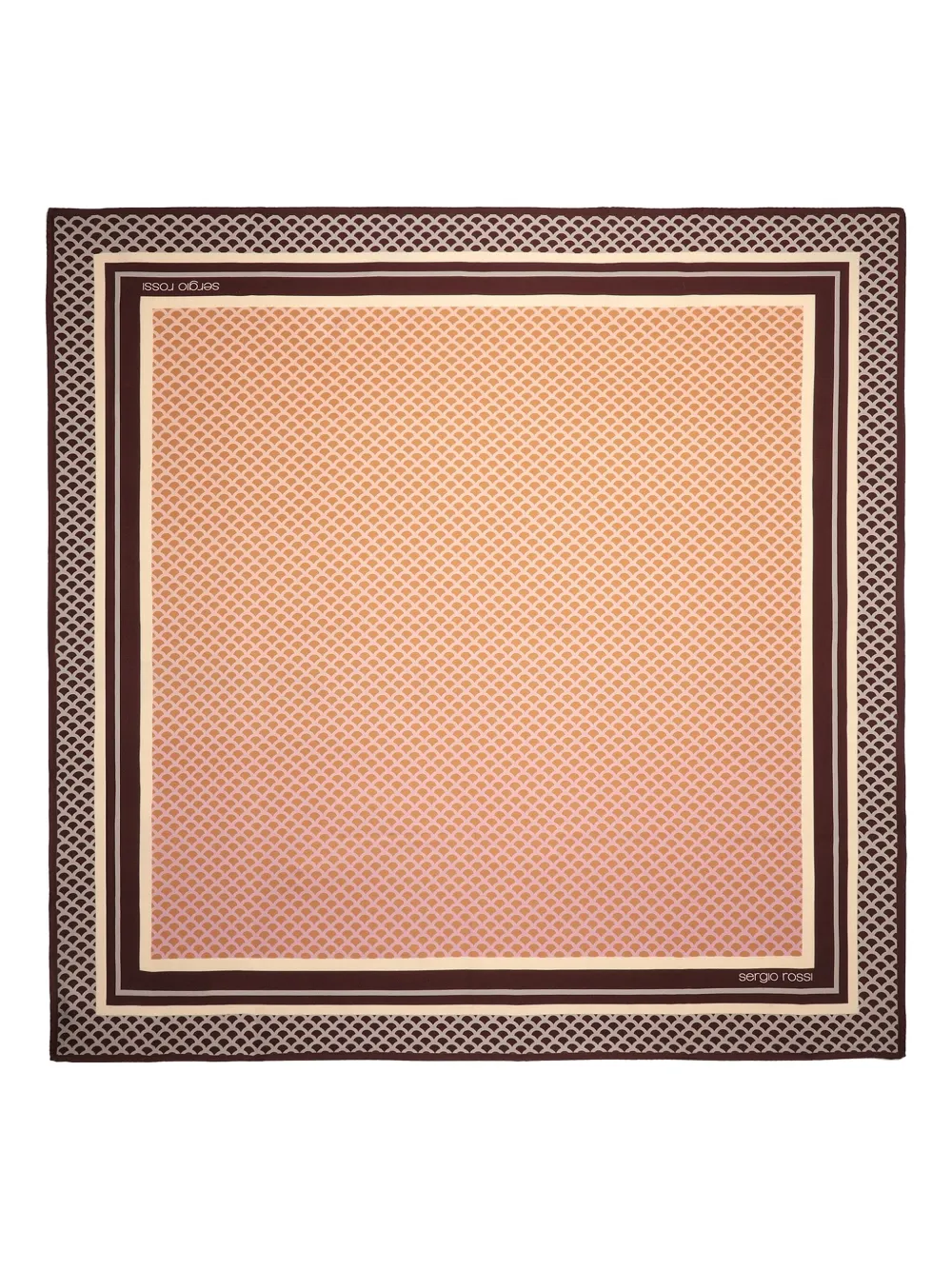 Шелковый платок с узором Sergio Rossi, коричневый
Шелковый платок с узором Sergio Rossi, коричневый