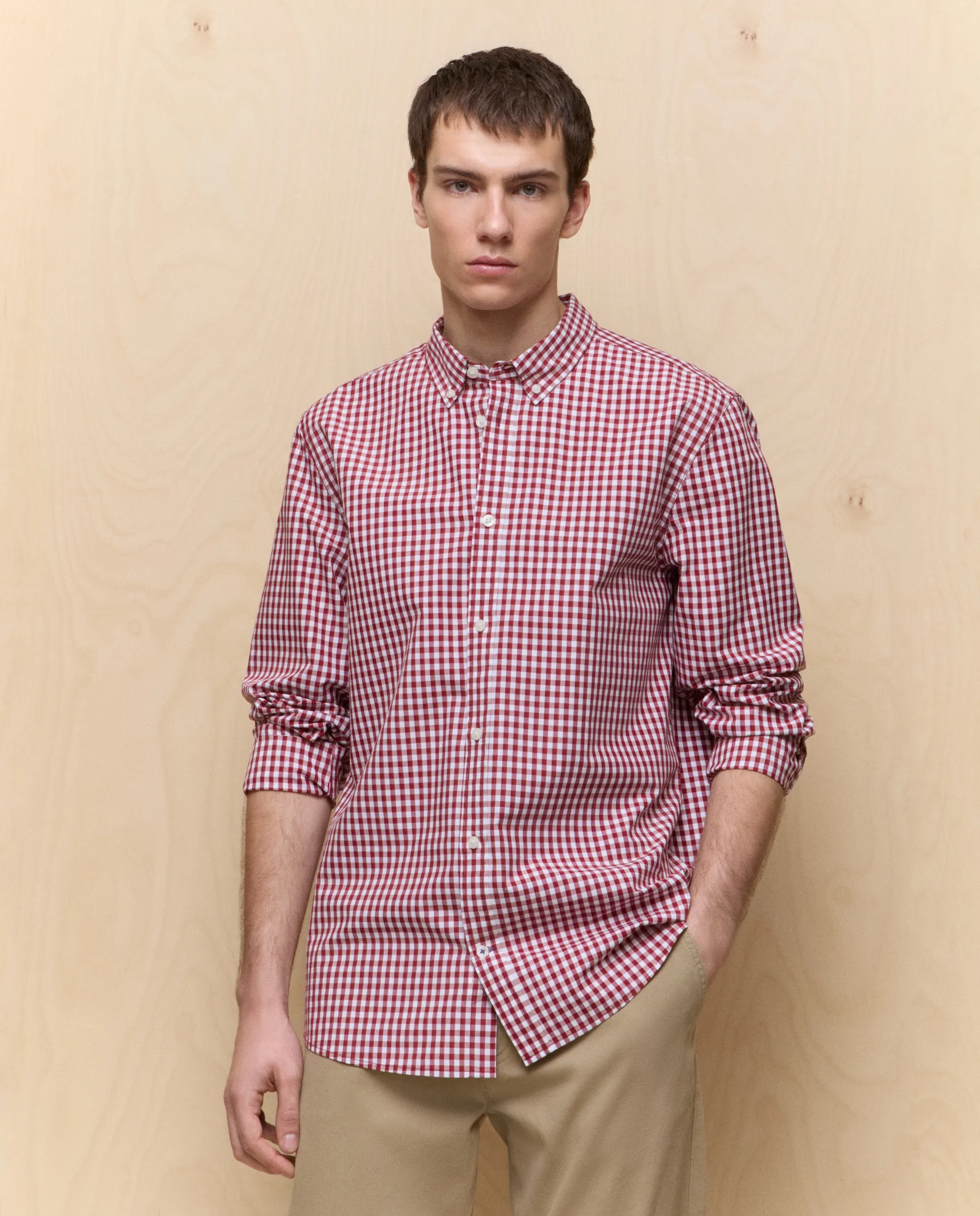 Мужская рубашка с длинным рукавом в клетку Easy Wear, розовый
Мужская рубашка с длинным рукавом в клетку Easy Wear, розовый