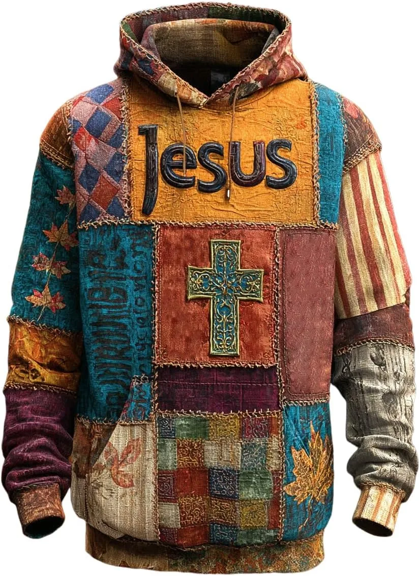 Мужская худи с принтом в стиле ретро
Мужская худи с принтом в стиле ретро