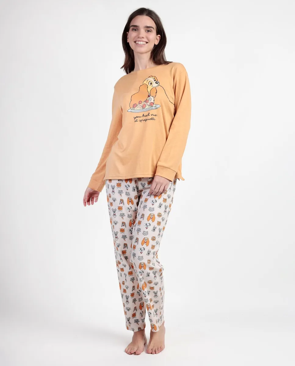 Женская пижама длинная из хлопкового трикотажа цвета горчицы Disney
Женская пижама длинная из хлопкового трикотажа цвета горчицы Disney